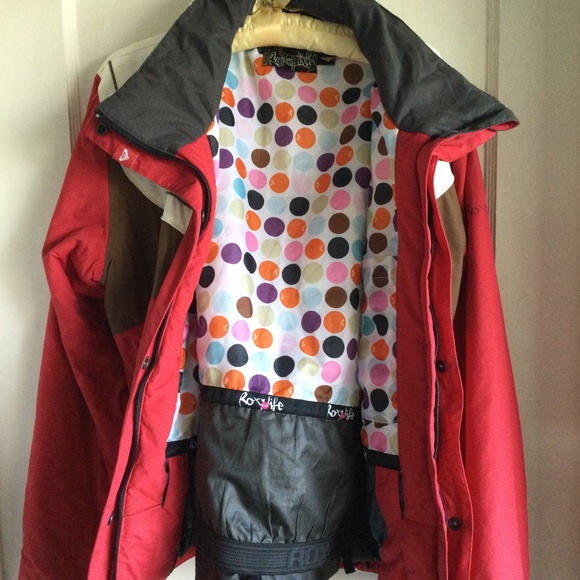 Quiksilver Roxy Red Snow/Ski Jacket W Size T4 - Picture 3 of 14